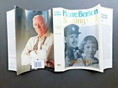 SIGNED autobiography celebrity historian PIERRE BERTON hardcover 342 pages NF