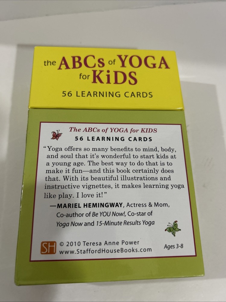 THE ABCS OF YOGA FOR KIDS LEARNING CARDS By Teresa Anne Power & Kathleen Rietz