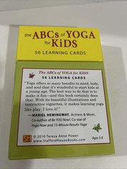 THE ABCS OF YOGA FOR KIDS LEARNING CARDS By Teresa Anne Power & Kathleen Rietz
