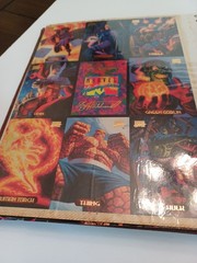 Book Of Various Super Heros Small Posters And Cards USED SEE Photos