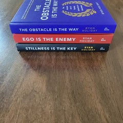 Ryan Holiday 3 Books Set- Ego is Enemy, Obstacle, Stillness Is the Key