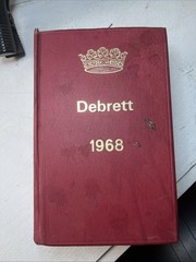 Debrett’s Peerage Baronage Knightage Companionage Hardcover Book 1968 SCHWEPPES