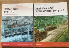 Lot of 2 Campaign books: Malaya and Singapore, Hong Kong