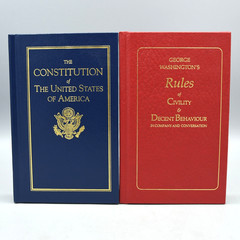 Historical American Document Reprints Book Lot of 4 Constitution Rules Civility