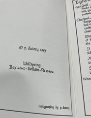 Patio Recipes Cookbook 1983 Wellspring Pub P Dutery 36 pages