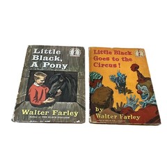 Lot Of 2 Little Black, a Pony & Goes To The Circus Farley HC Beginner Books