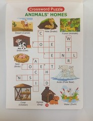 learning books for kids Crossword Puzzle Book Spelling Learning Fun 60 Puzzles