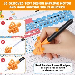 Magic Grooved Writing Practice for Kids Age 3–5 Reusable Tracing Books & Prescho