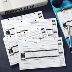 5 Pack Loose Leaf Format Driver Daily Log Book 8.5″ x 5.5″ Log Books with Det…