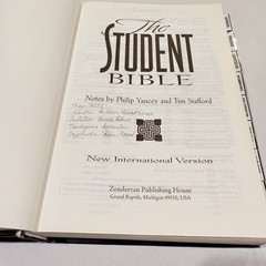 The Student Bible (New International Version) Zondervan, 1986