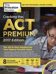 Cracking the ACT Premium Edition with 8 Practice Tests and DVD, 2017 – VERY GOOD