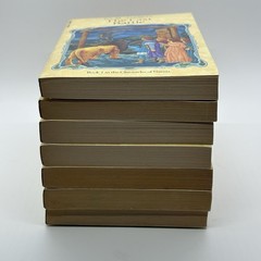 Vintage CS Lewis Chronicles Of Narnia Complete Book Box Set 1987 Paperback