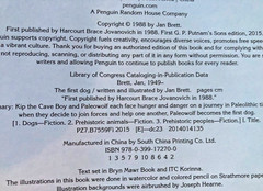 The First Dog SIGNED by Jan Brett 1st Edition Large Hardcover Book Dust Jacket