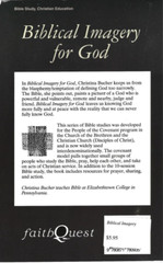 Biblical Imagery for God by Christina Bucher (1995, Trade Paperback)