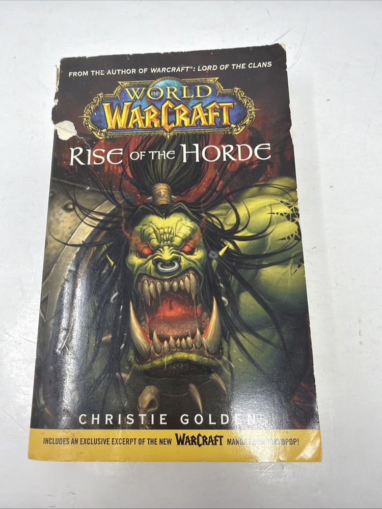 Rare World of Warcraft: Rise of the Horde by Christie Golden WOW Fantasy PB 2007