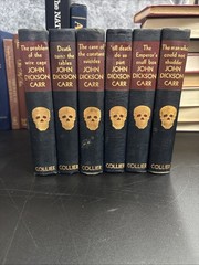 John Dickson Carr P.F. Collier Rare Vintage Skull Cover Edition Lot 1940’s HC