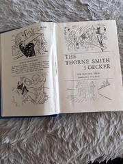 The Thorne Smith 3-Decker illustrated vintage 1933 blue hardcover no dust jacket