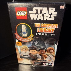 LEGO STAR WARS The Complete Library Episodes I-VII DK Book Box Set w/ Minifigure