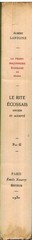 Lantoine, Albert LA FRANC-MAÇONNERIE ECOSSAISE EN FRANCE SC 1930 Limited Signed
