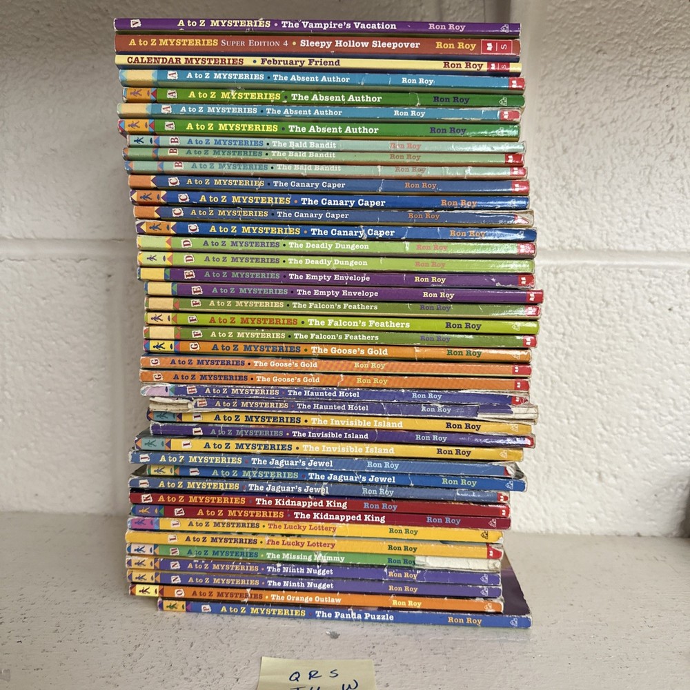 42 A to Z Mysteries Books Set & Super Editions Ron Roy Lot