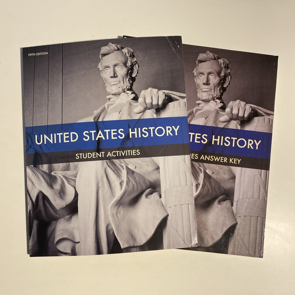 BJU Press United States History Student Activity & Answer Key No Writing
