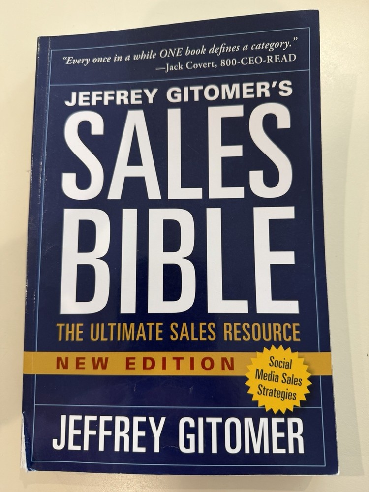Sales Bible by Jeffrey Gitomer (Paperback, Wiley, New Edition, Social Media Sal…