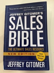 Sales Bible by Jeffrey Gitomer (Paperback, Wiley, New Edition, Social Media Sal…