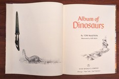 Album Of Dinosaurs Vintage Children’s Hardcover Tom McGowen Rand McNally 1976