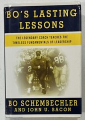Bo’s Lasting Lessons By Bo Schembechler And John U Bacon SIGNED By John U Bacon