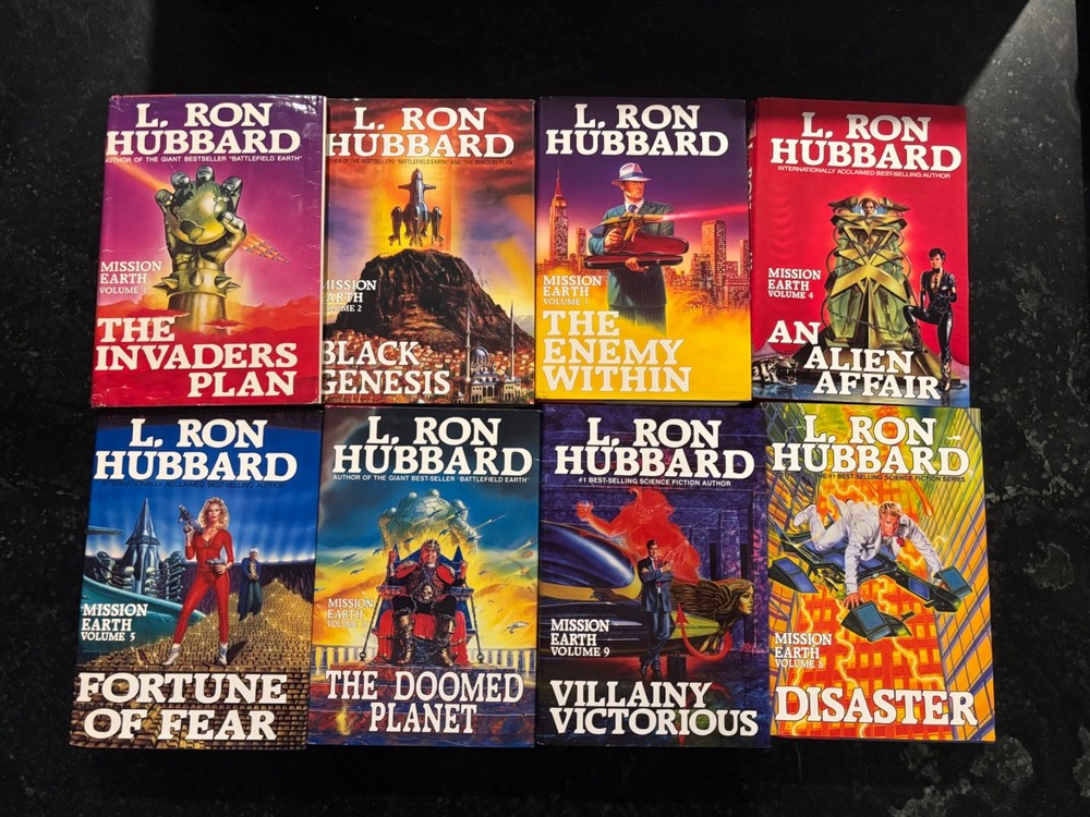 L. Ron Hubbard 1,2,3,4,5 & 8,9,10 / INVADERS PLAN AN ALIEN AFFAIR DISASTER etc..