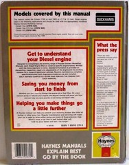 Haynes – Citroen Diesel Engine 1.9 & 1.7 Litre – Owners Workshop Manual – Used