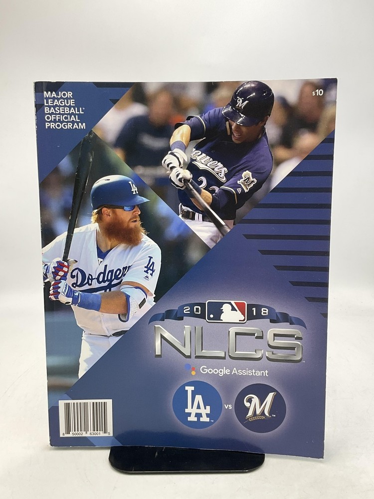 Major League Baseball Official Program: NLCS 2018 Richard Justice MLB Blue PB