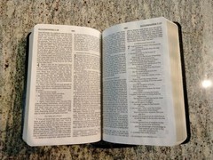Black/Bonded Leather Bible Premium NRSV New Revised Standard Version Gilded edge