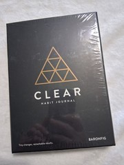 Baronfig Clear Habit Journal Book Sealed Box Black Flagship James Clear NIP NEW