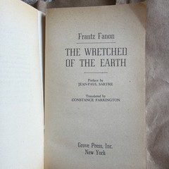 The Wretched of the Earth Frantz Fanon Jean-Paul Sartre 1968 Paperback Vintage