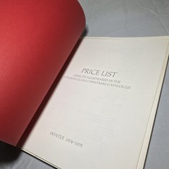 Steuben Glass Christmas 1974 catalog Book With Price List