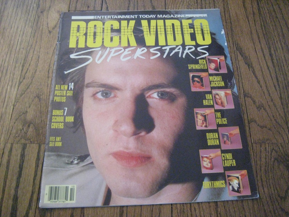 Rock Video Superstars Magazine Oct 1984 Duran Duran Cyndi Lauper Eurythmics