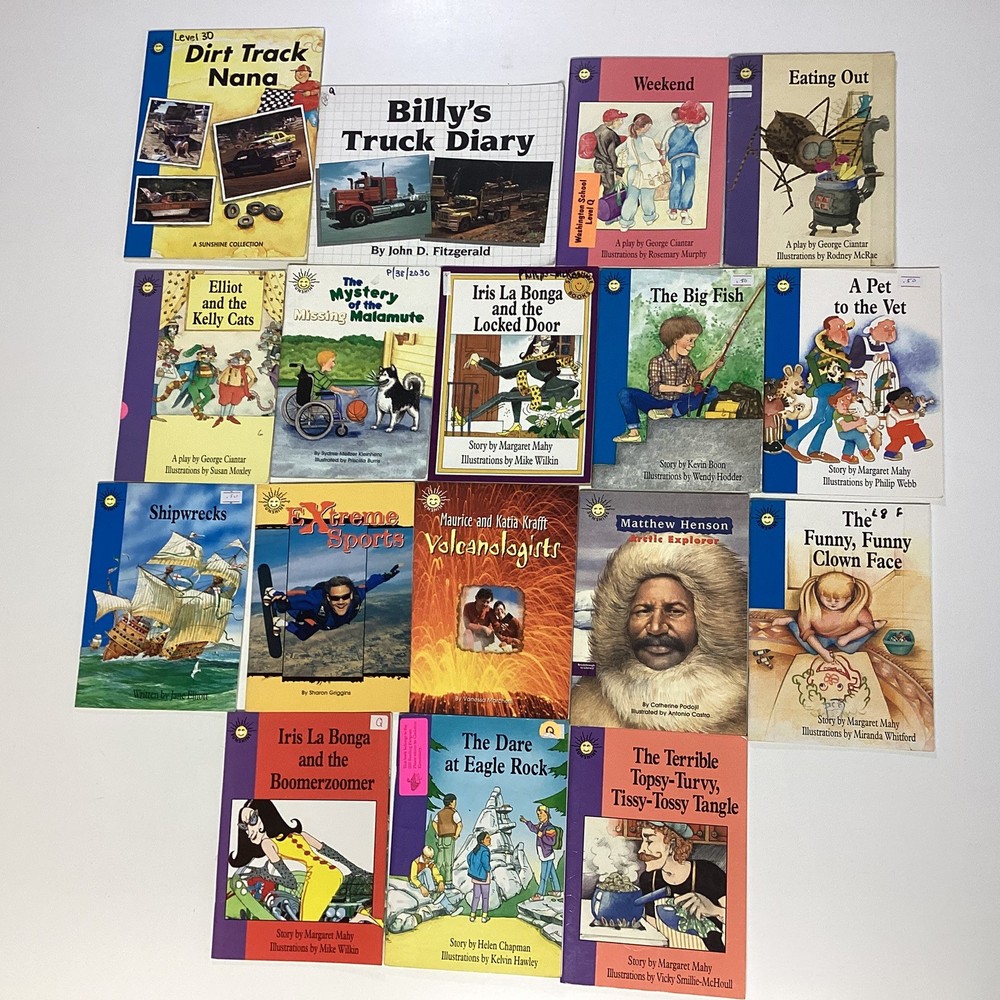 Sunshine Reader 2nd Grade 17 Book Lot Rigby Wright