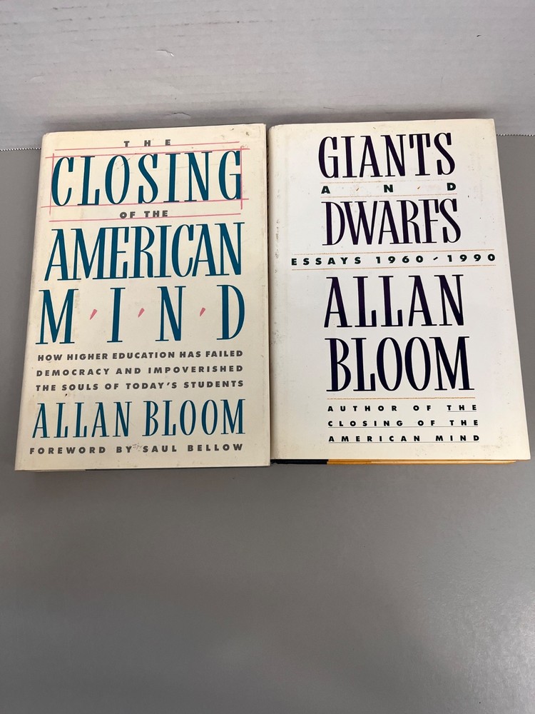 Allan Bloom Lot of 2 Books Hardcover (See Photos for Titles)