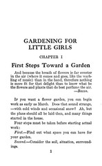 Gardening For Little Girls 1917 (154 Pages)