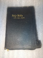 Vintage Holy Bible KJV w/ Ideal Helps National Bible Press Black Leather Tabs