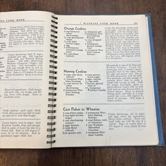 Cookbook 1938 J.R. Watkins Blue Wire Bound Interesting Recipes Vtg 288 Pages