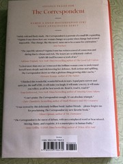 The Correspondent A Novel by Virginia Evans (0593798430) Hardcover 14th Printing
