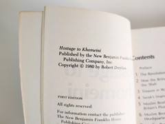 Hostage to Khomeini Robert Dreyfuss 1980 1st Edition Paperback Iran Politics