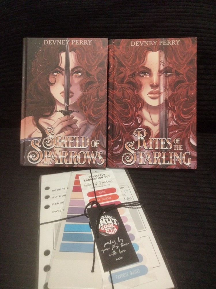 Devney Perry Shield of Sparrows & Rites of Starling Hardcover Probably Smutt