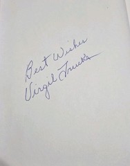Virgil “Fire” Trucks Signed Book Tigers „Throwing Heat – The Life And Times