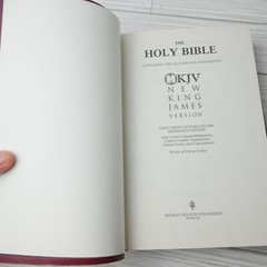 Holy Bible Thomas Nelson New King James Version Words of Christ in Red 1994 READ