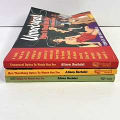 Alison Bechdel Lot of 3 Books Post Dykes to Watch Out For, Hot Throbbing Dykes