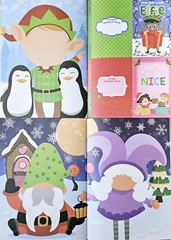Christmas Holiday Create A Face Children’s Sticker Activity Book Set Of 2 New!