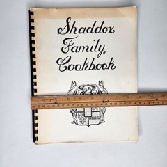 1983 Shaddox Family Cookbook Recipes Collection 8.5 x 11in Spiral Typed Heritage